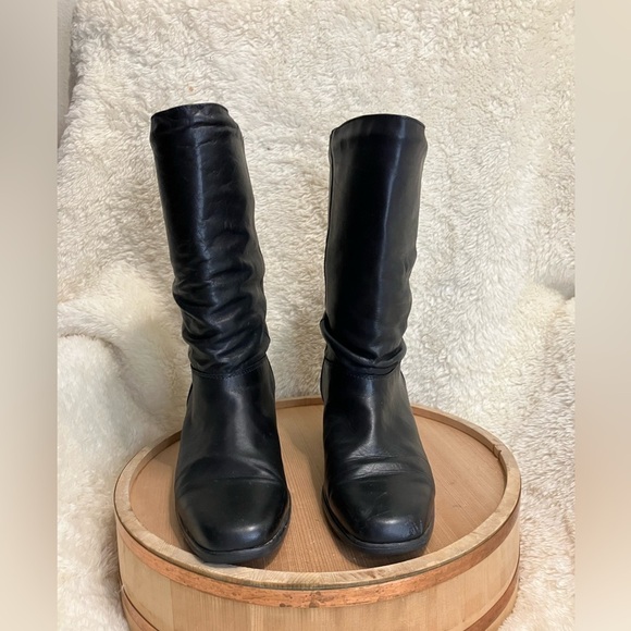 Blondo Leather Calf High Leather Pull on Slouch Boots Size 9.5 2A (Narrow) - Picture 7 of 12